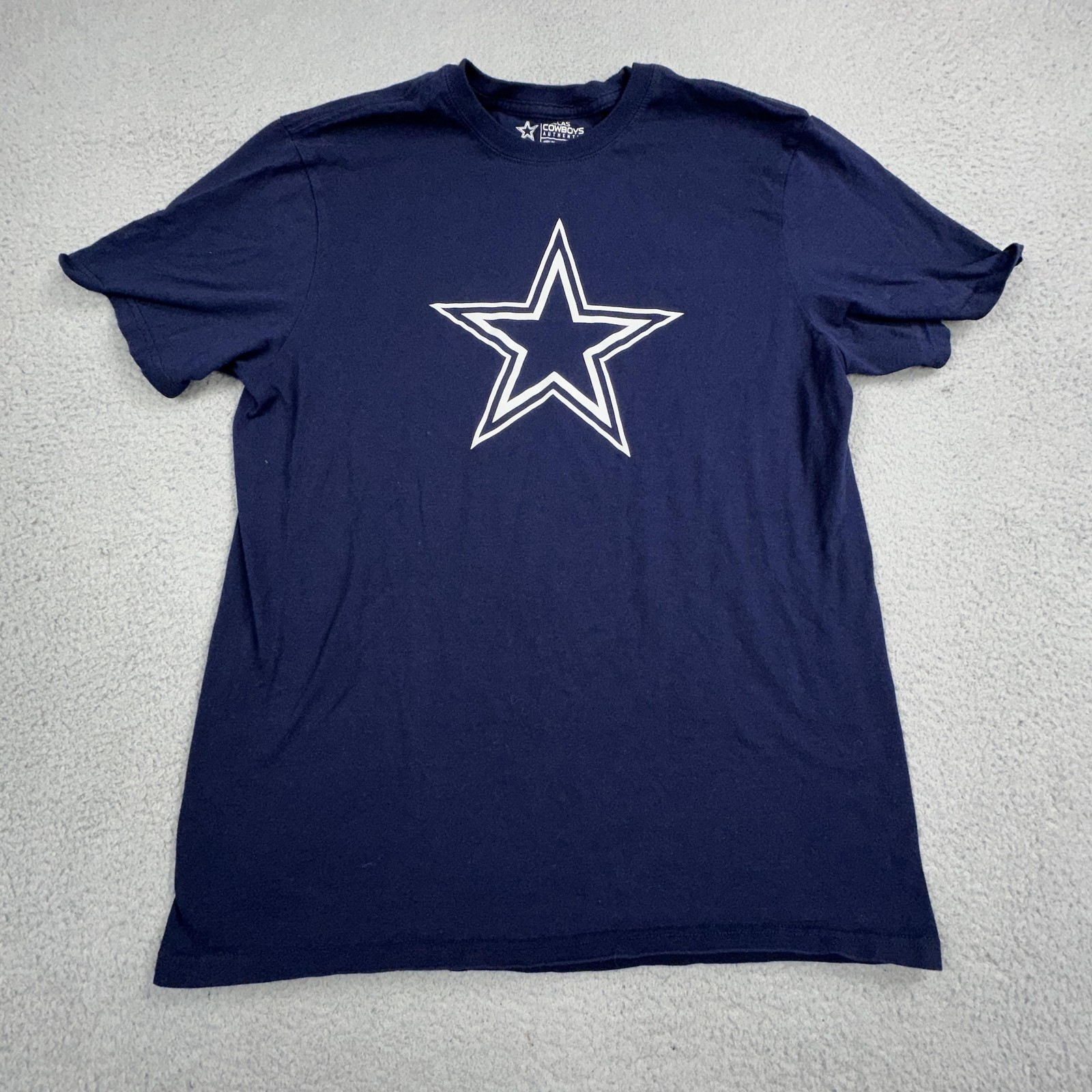 Dallas Cowboys Shirt Mens Large Navy Blue NFL Football Cowboys Star Logo