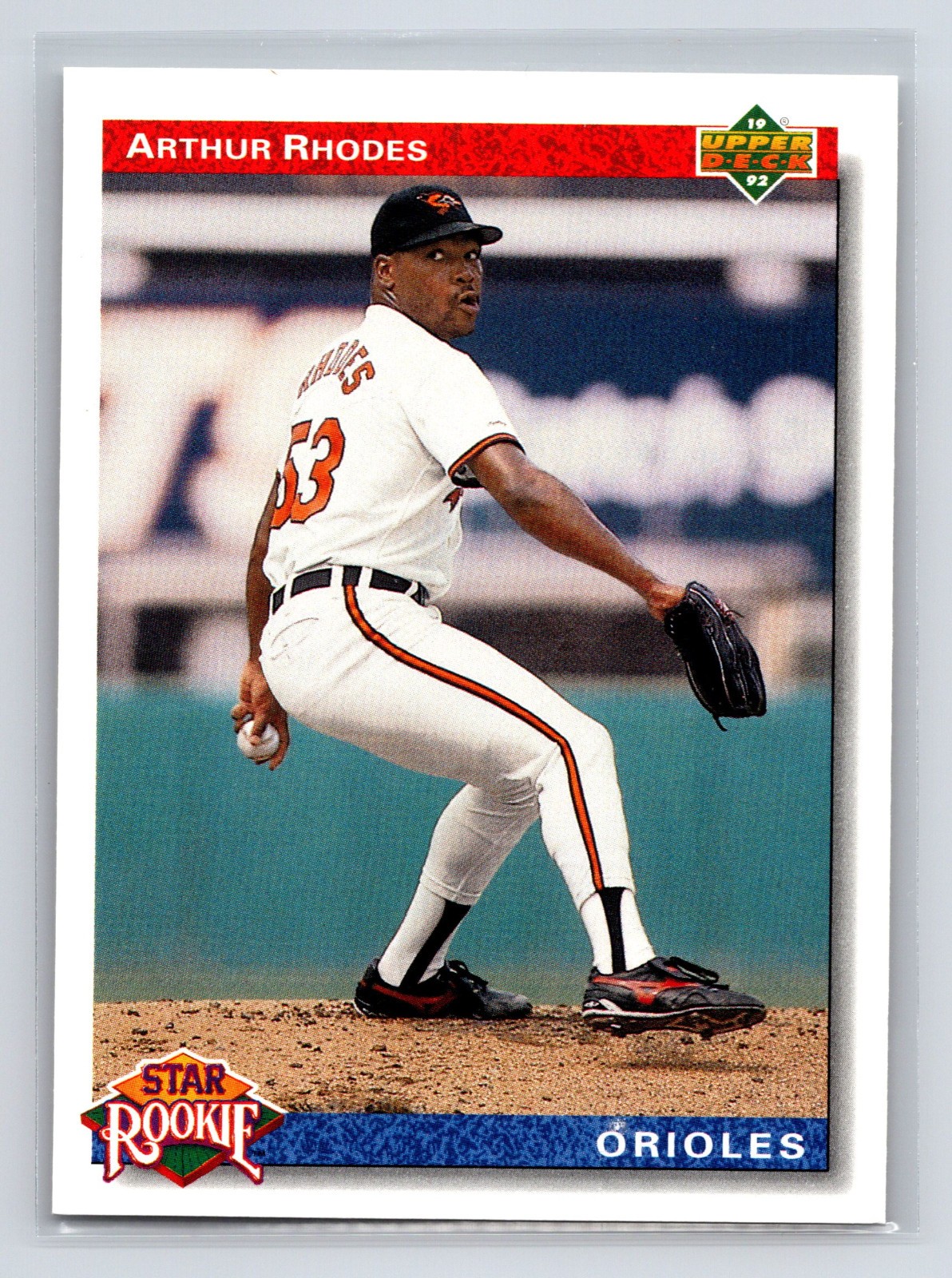 1992 Upper Deck – Star Rookie Arthur Rhodes #17 Gold Hologram