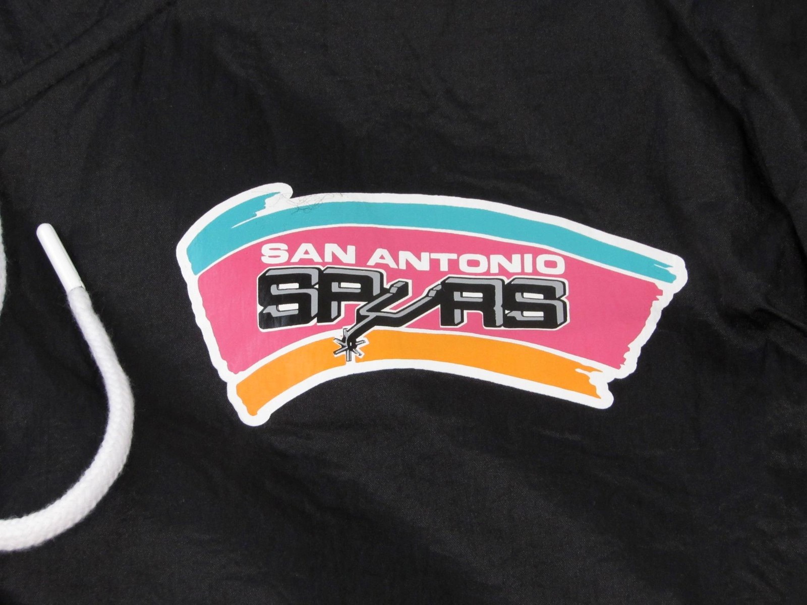 New San Antonio Spurs Mens Mitchell & Ness Full Zip Windbreaker Jacket $135
