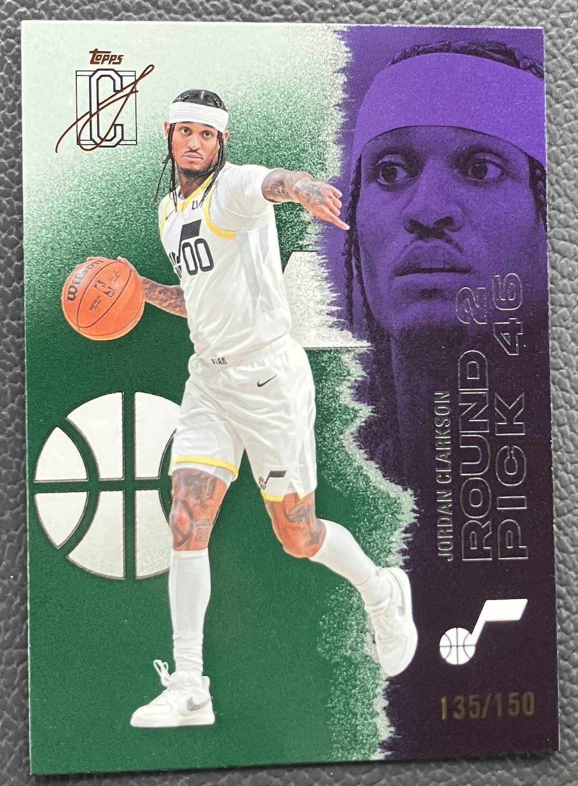 Jordan Clarkson 2025-26 Topps Signature Class /150 Green Jazz #100