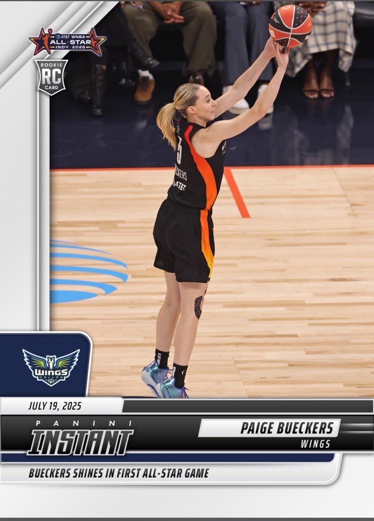 2025 Panini Instant WNBA First All-Star Game #162 Paige Bueckers RC