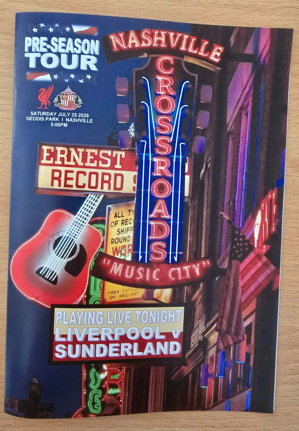 “UNOFFICAL/PIRATE”~PRE-SEASON MATCH~LIVERPOOL v SUNDERLAND~25/07/2026