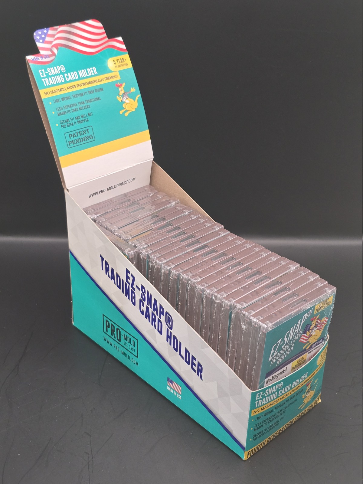 25x Pro Mold 35 Pt. 4th Gen EZ-Snap Card Holders S-Series with Sleeve USA CH35S