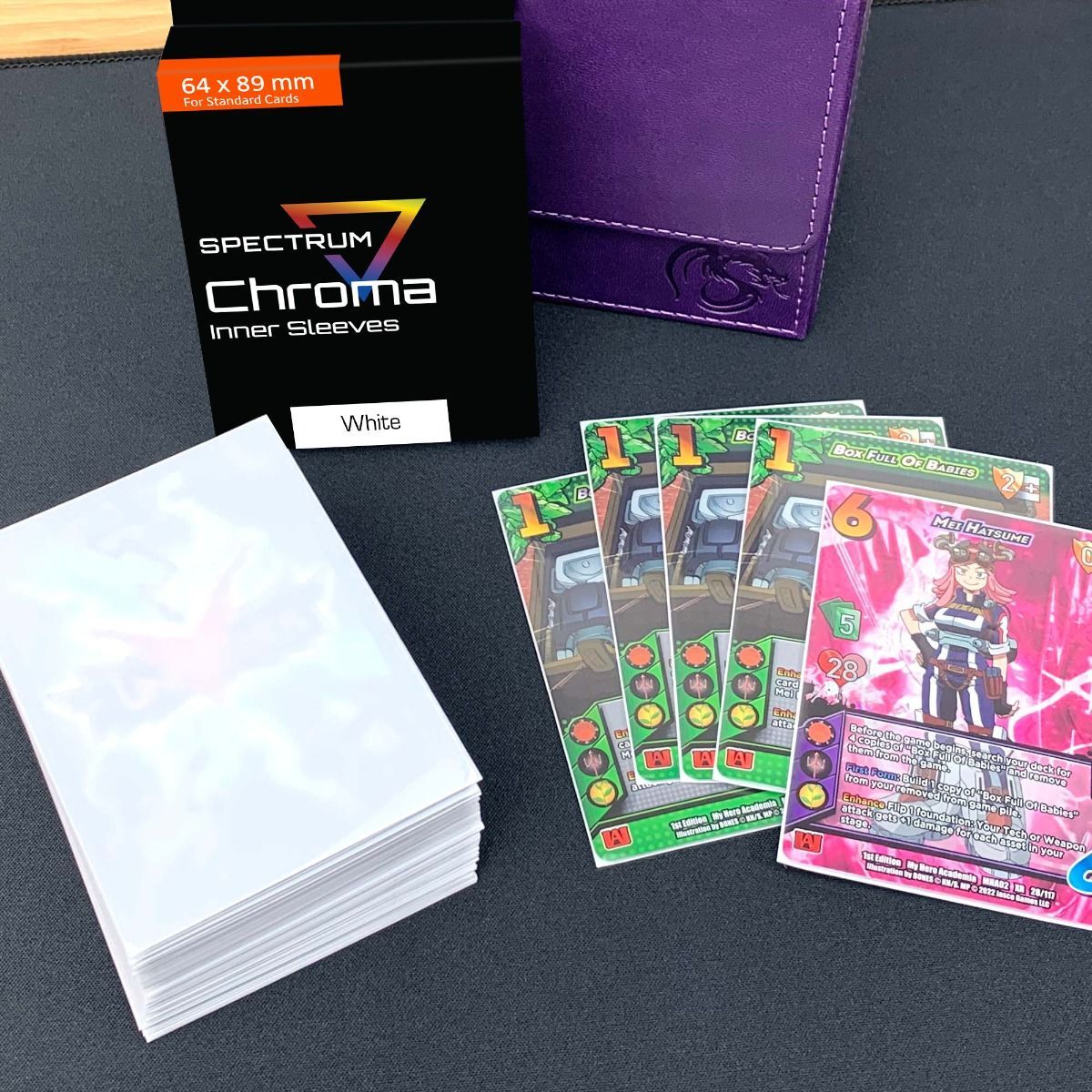 Chroma Inner Sleeves (100) 64X89 mm, Acid Free: Magic, Pokémon, Sports Cards