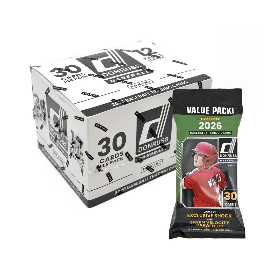 2026 Panini Donruss Baseball Fat Pack Box – 360 Total Cards per Box