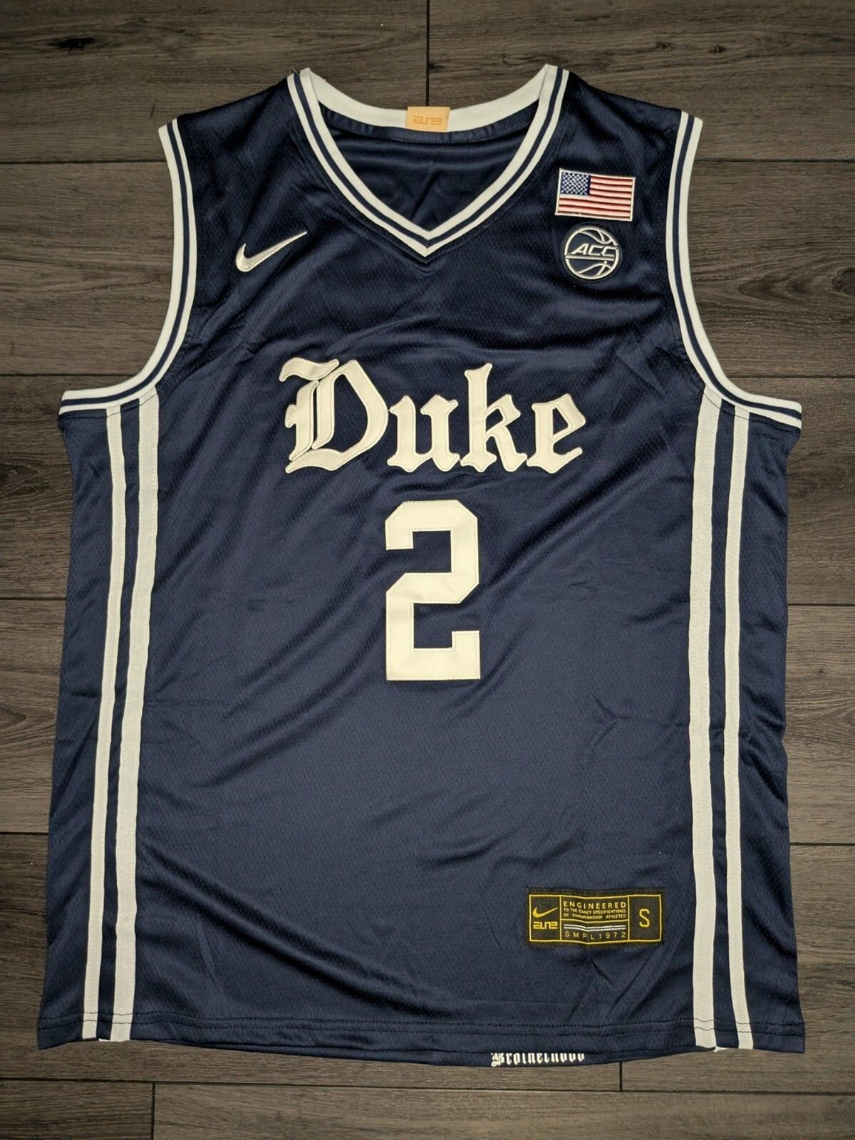 Cooper Flagg #2 Duke Blue Devils Dark Blue Stitched Jersey Men’s Small