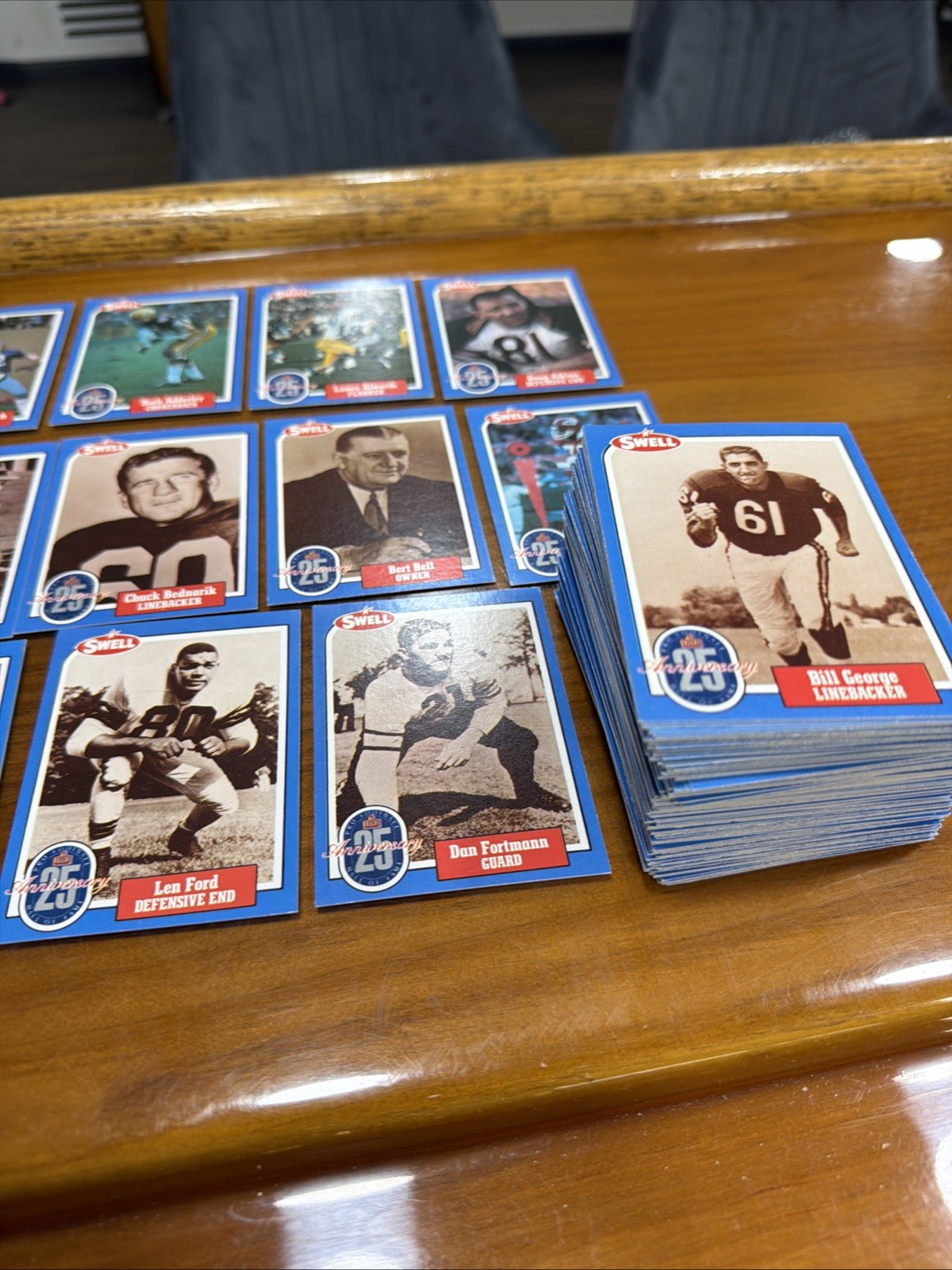 1988 Swell Football Hall of Fame Complete Set /144 Starr, Unitas, Namath, Brown