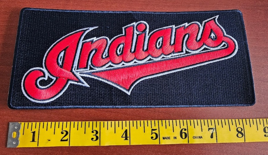 Cleveland Indians 8 1/2″ High Quality Iron On Embroidered Patch FREE Ship RC1