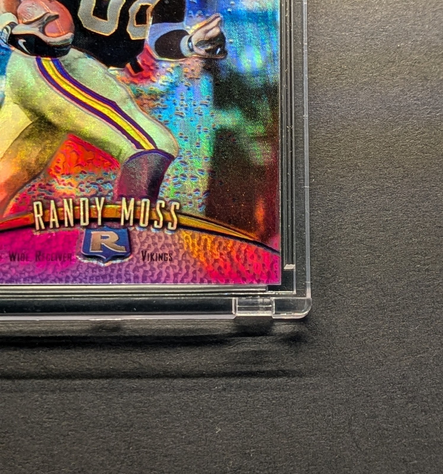 RANDY MOSS Rookie 1998 Topps Finest Refractor w/ Protective Peel SP RC