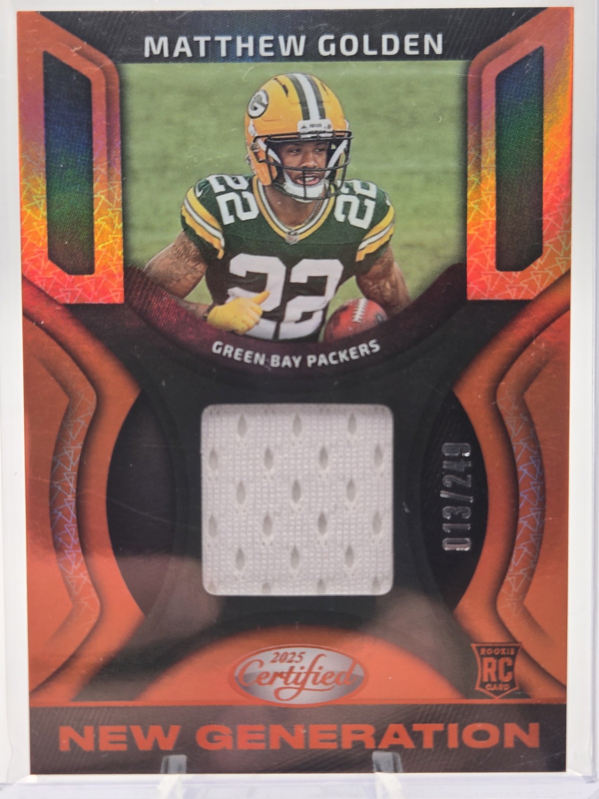2025 Panini Certified – New Generation Jerseys Mirror Matthew Golden #NGJ-MGN…