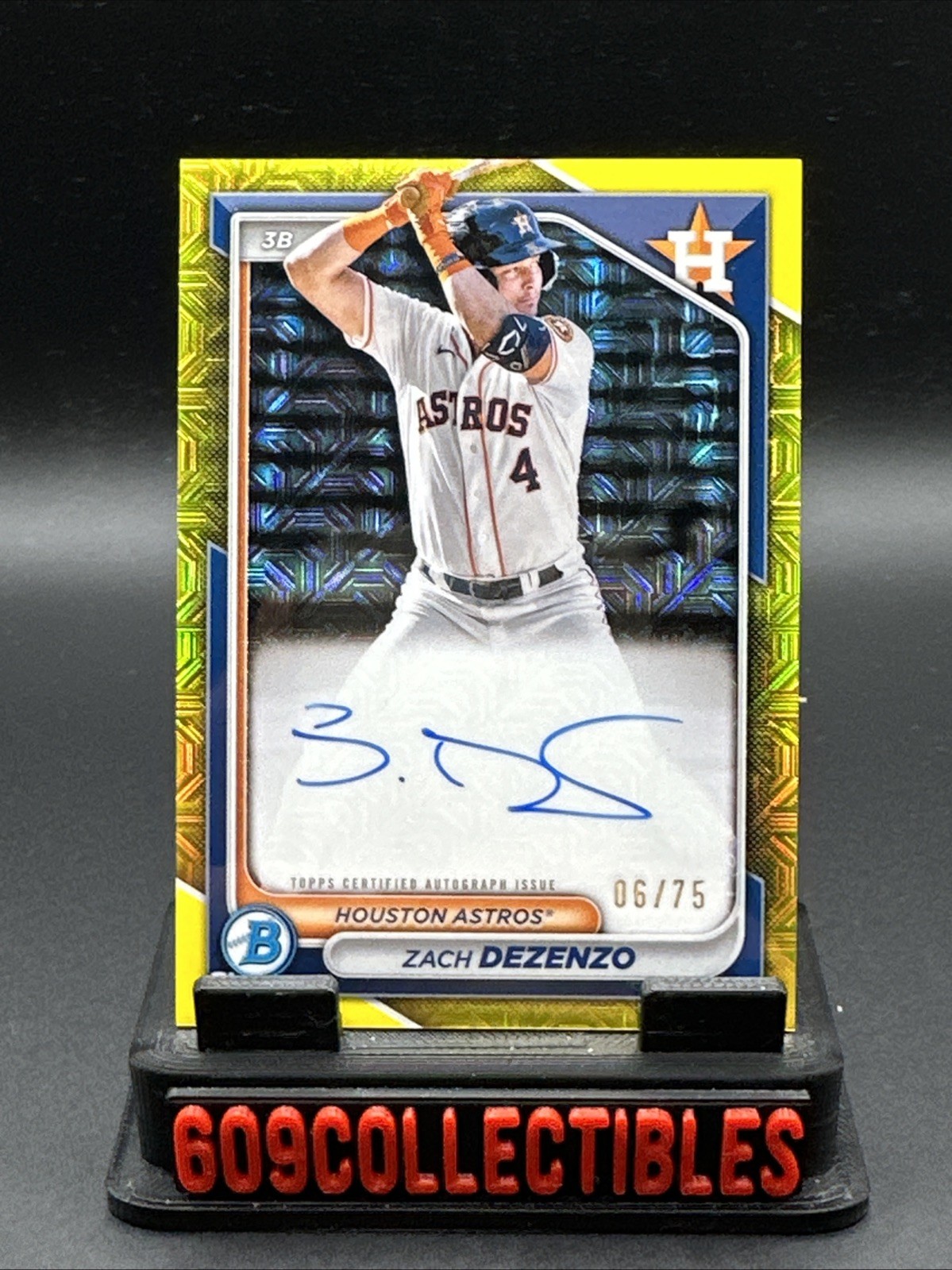2024 Bowman Chrome – Mega Box Chrome Prospect Mojo Autographs Zach Dezenzo…