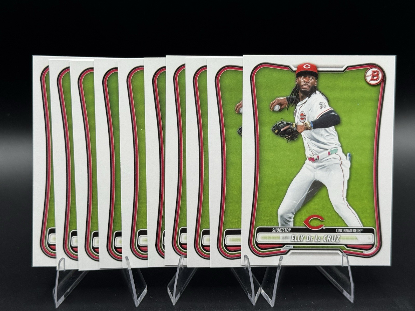Lot (x10) 2026 Bowman Baseball Elly De La Cruz #44 Base Paper Cincinnati Reds