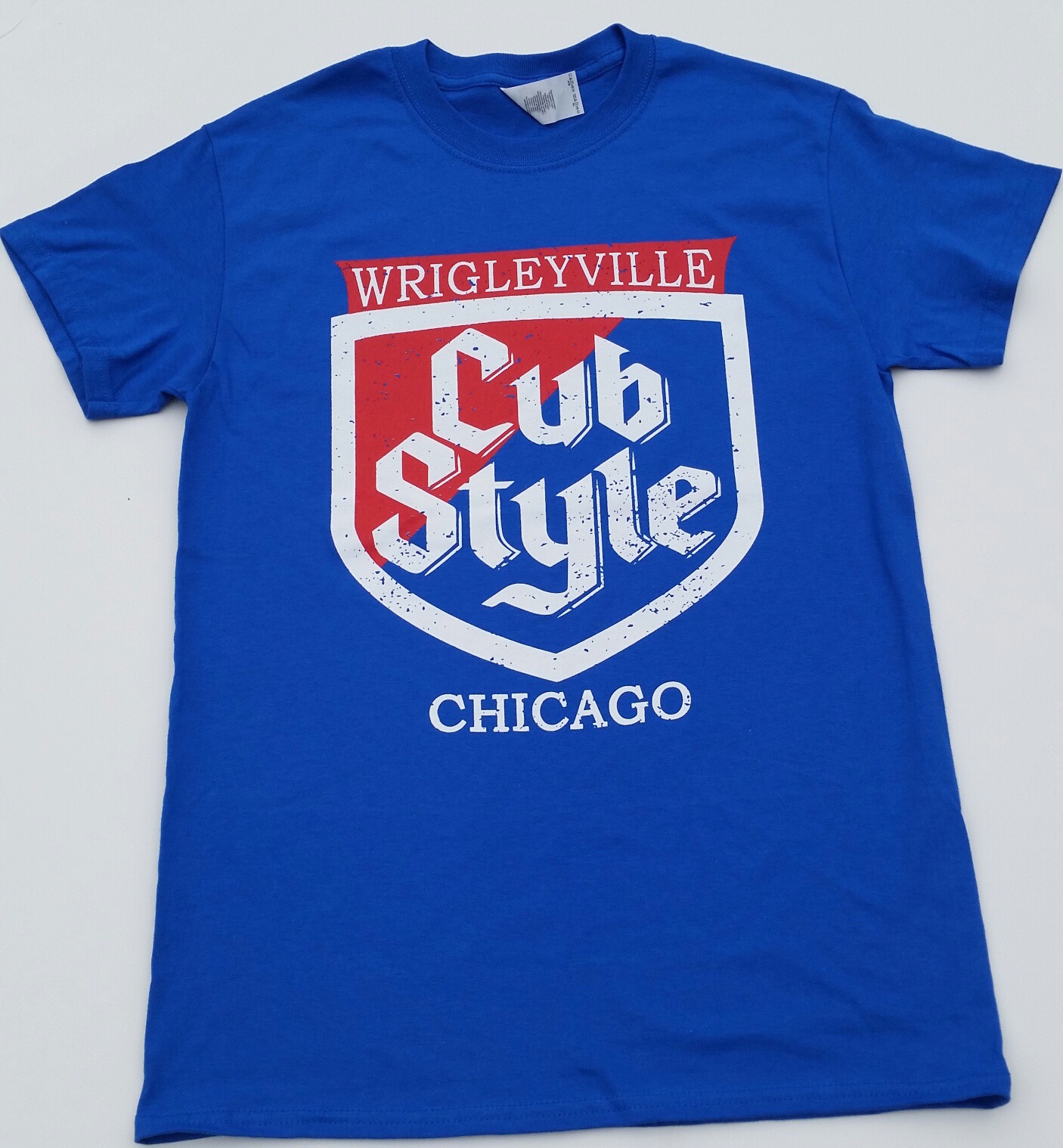 New Chicago Cubs Cub Style T-Shirt Wrigley Field Old Style Beer ( Sm – 3Xlg )