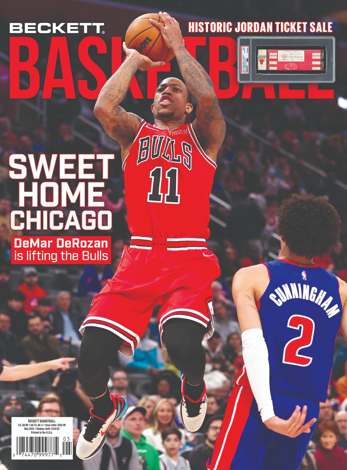 New MAY 2022 Beckett BASKETBALL Card Price Guide Magazine w/ DeMAR DeROZAN