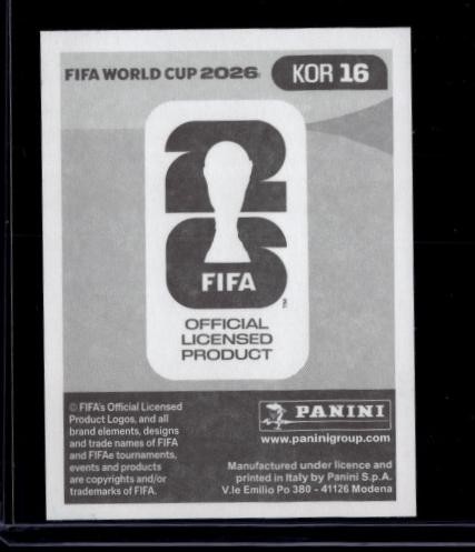 2026 Panini World Cup Sticker Dongg-yeong Lee South Korea Gold Crumple