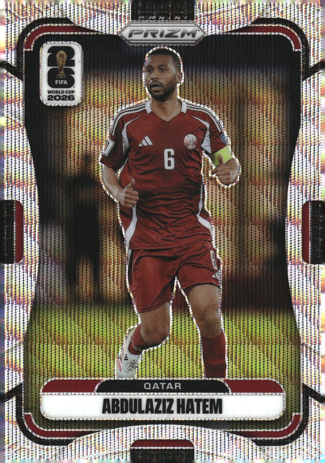 2026 Prizm FIFA World Cup Wave Prizm #380 Abdulaziz Hatem, Qatar