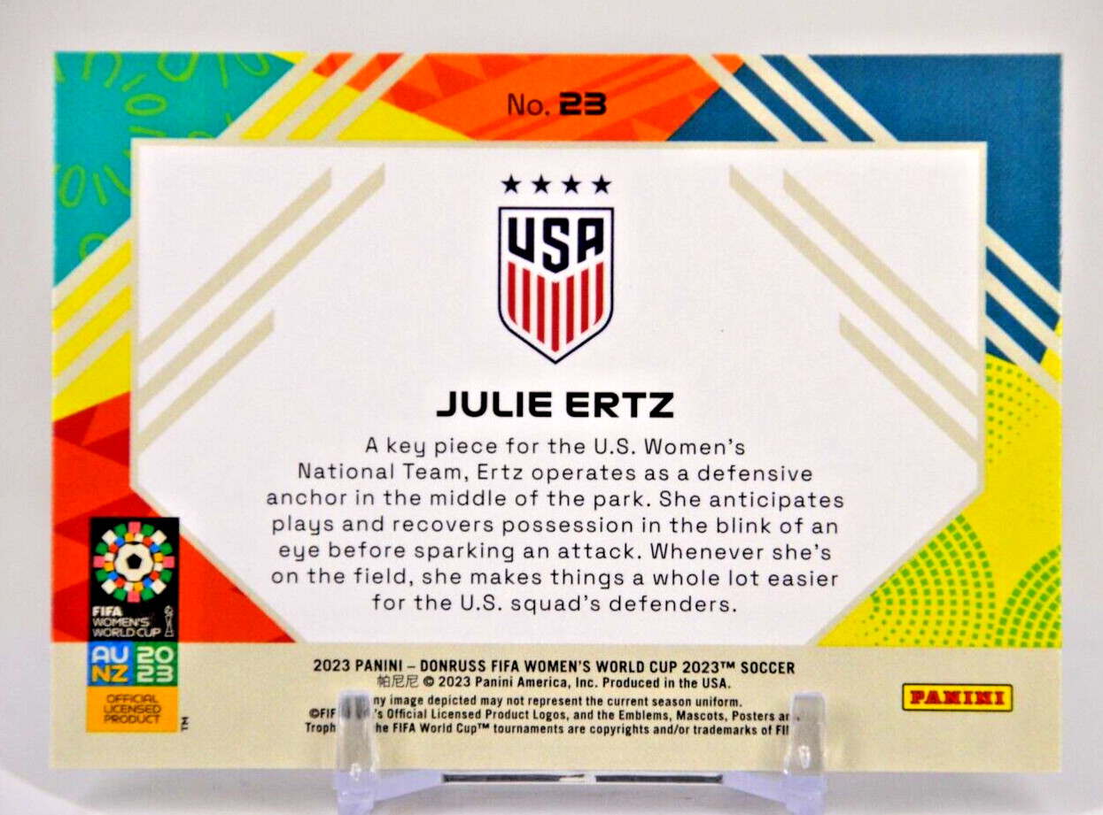 2023 Donruss FIFA Women’s World Cup Julie Ertz #23 Field Vision USWNT
