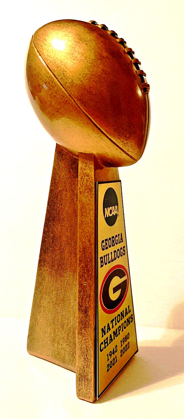 15″ 2022 GEORGIA BULLDOGS NCAA NATIONAL CHAMPIONSHIP FOOTBALL TROPHY