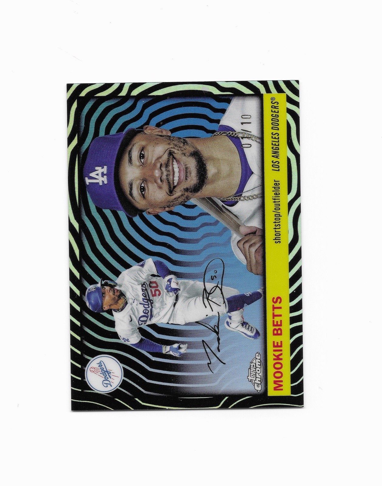 2025 Topps Chrome Mookie Betts Radiographic Refractor 01/10 #65 Dodgers SP