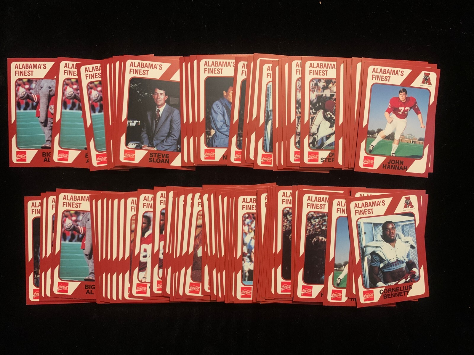 1989 Collegiate Collection ALABAMA CRIMSON TIDE singles – choose from #C1-#C20