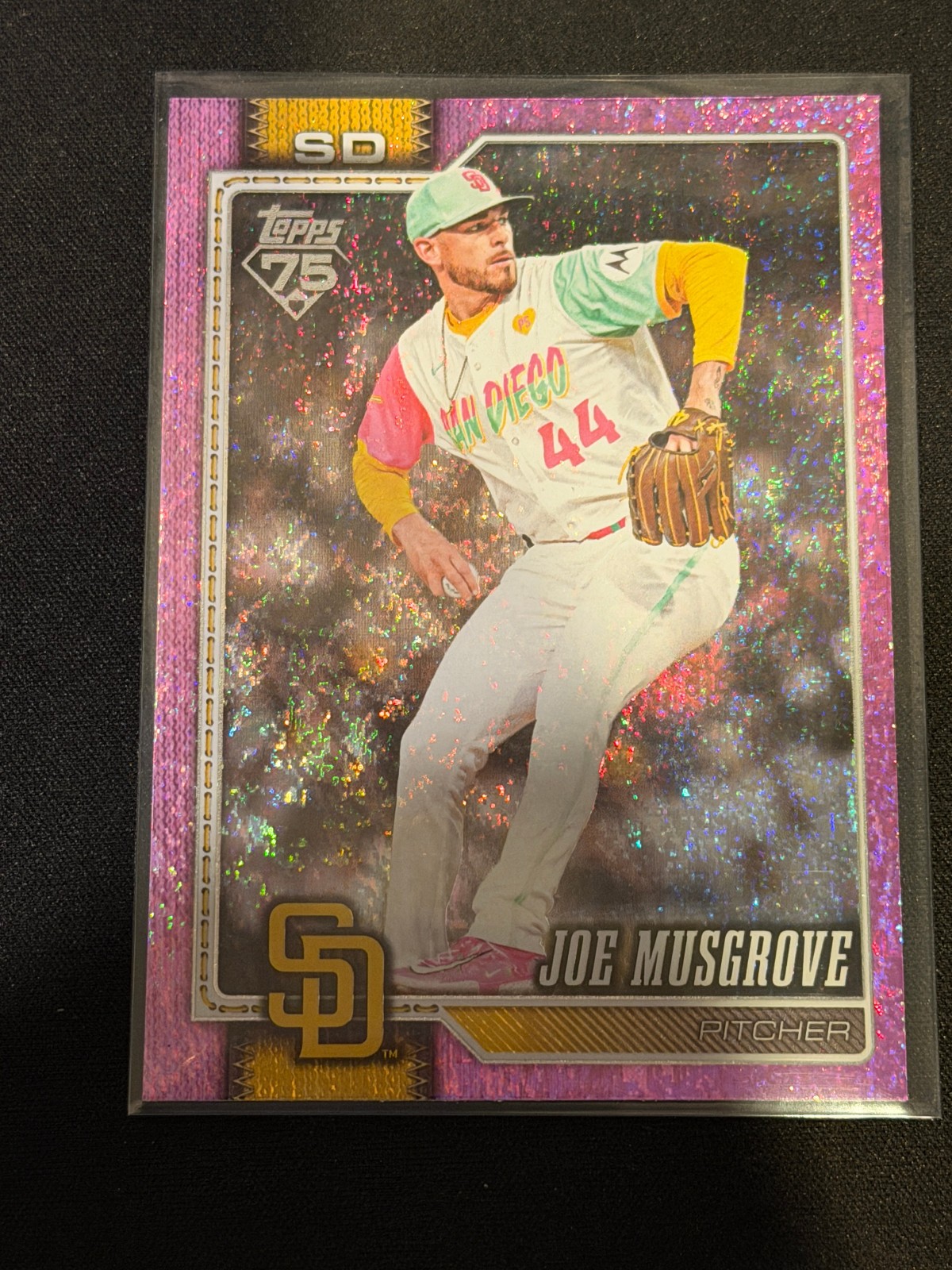2026 Topps Series 2 Joe Musgrove 75 Years #636 Pink Foil – padres