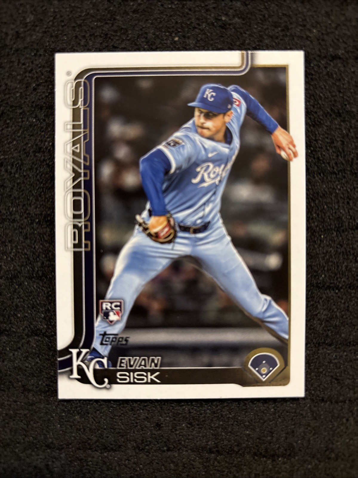 2025 Topps UPDATE Baseball US176 Evan Sisk, Kansas City Royals RC