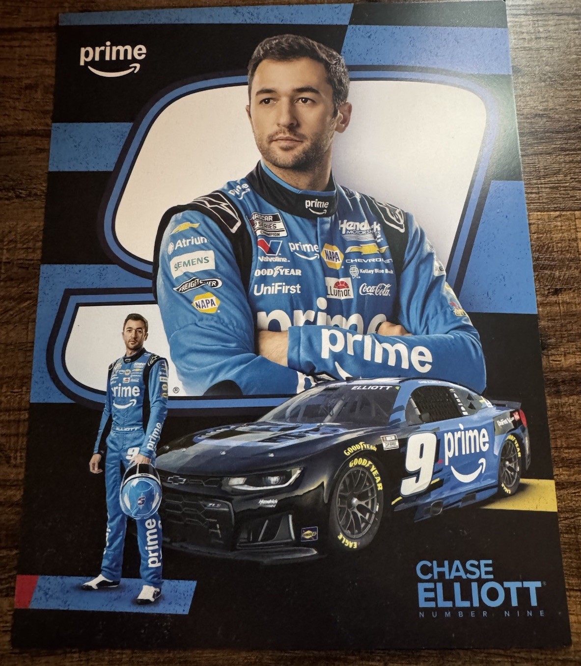 2026 Chase Elliott Amazon Prime Nascar Postcard