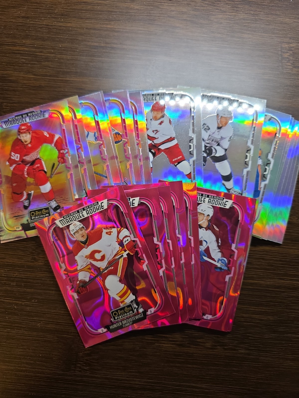 2025-26 O-pee-chee Platinum Marquee Rookie Parallels Sunset, Rainbow, Pink Magma