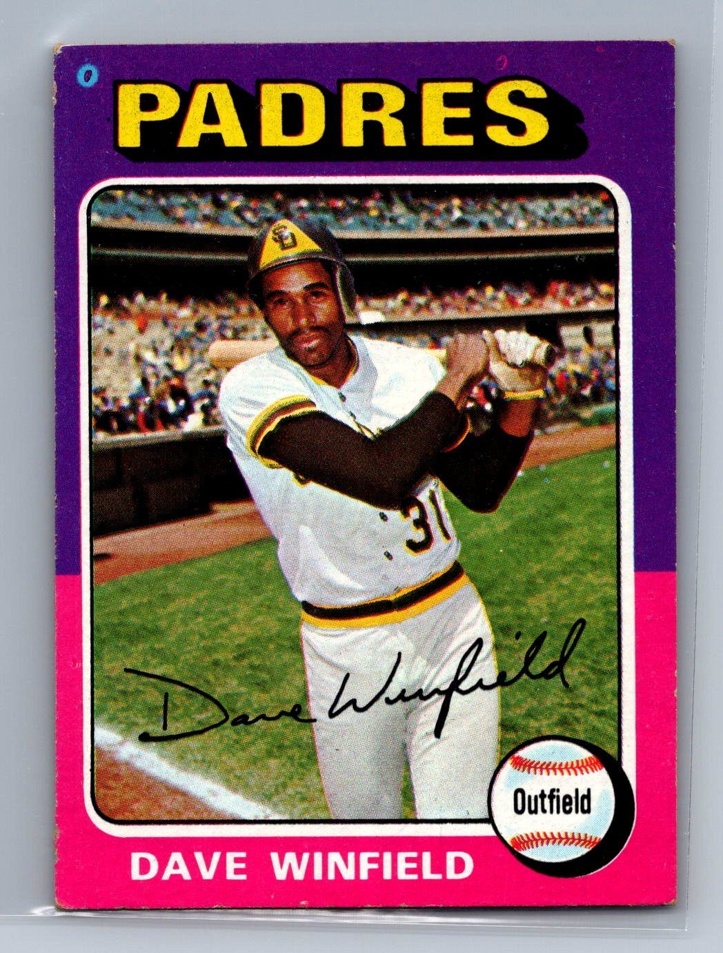 Dave Winfield Padres 1975 Topps MINI #61 HOF Vintage Baseball Card