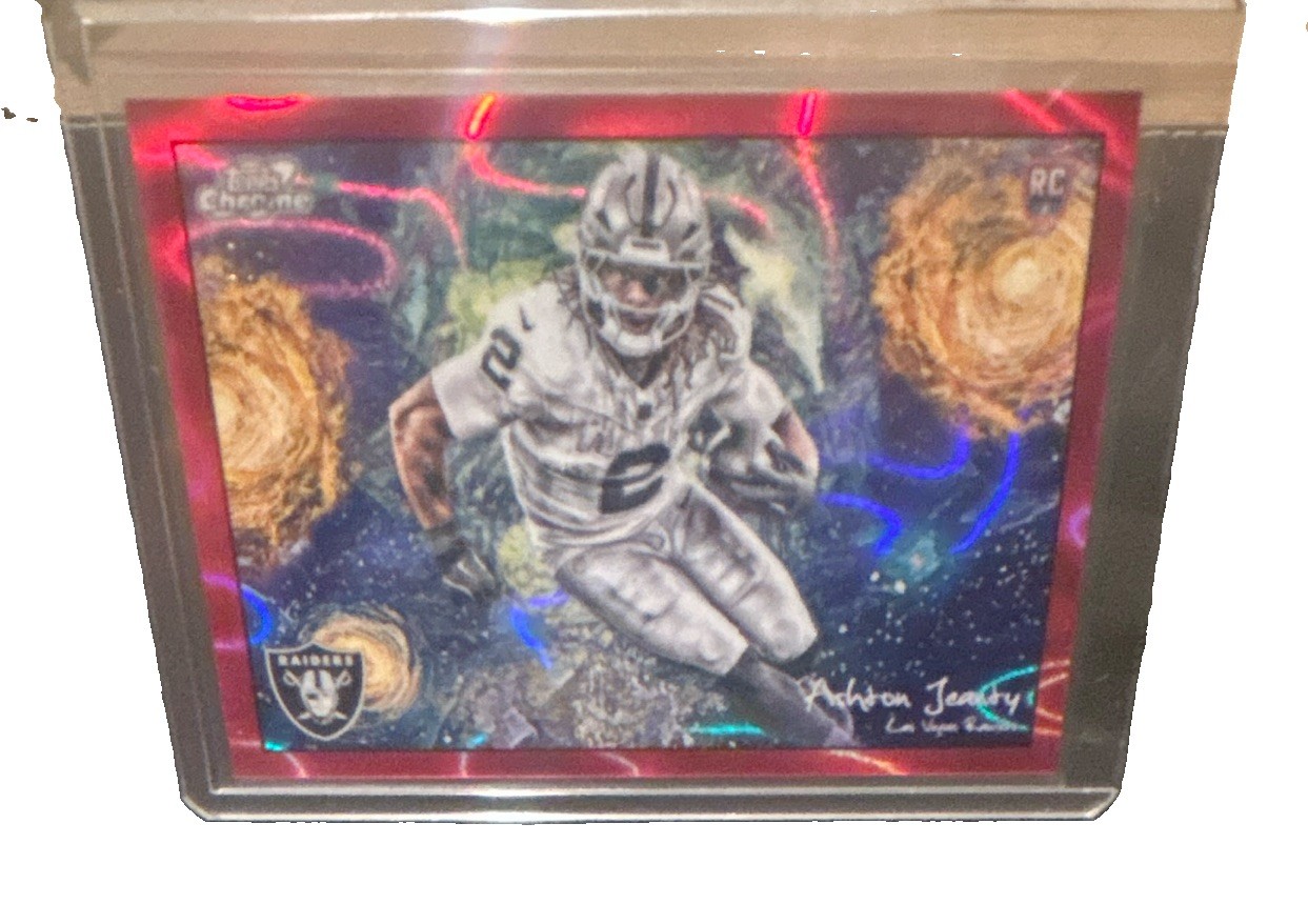2025 Topps Cosmic Chrome Ashton Jeanty 5/5 STN-4 Rookie Insert Raiders