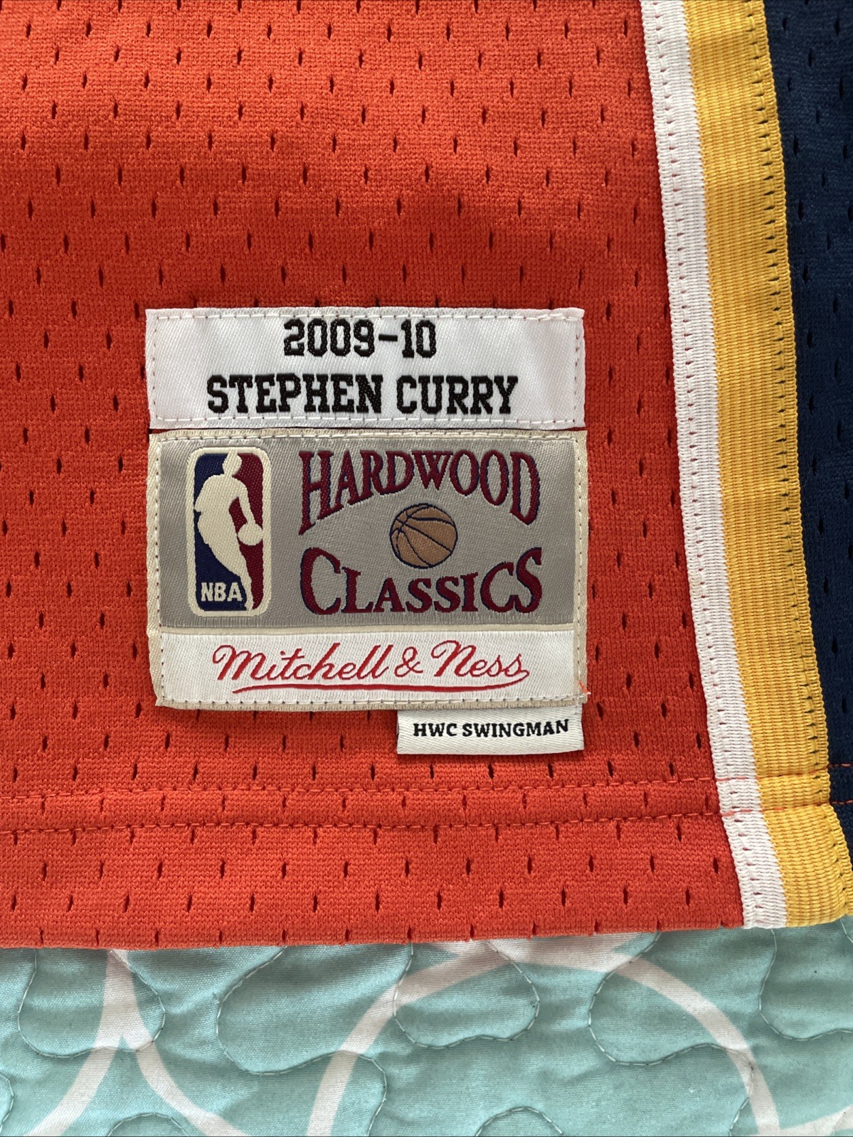 2009 Mitchell & Ness Stephen Curry ROOKIE #30 Warriors Swingman Jersey Orange