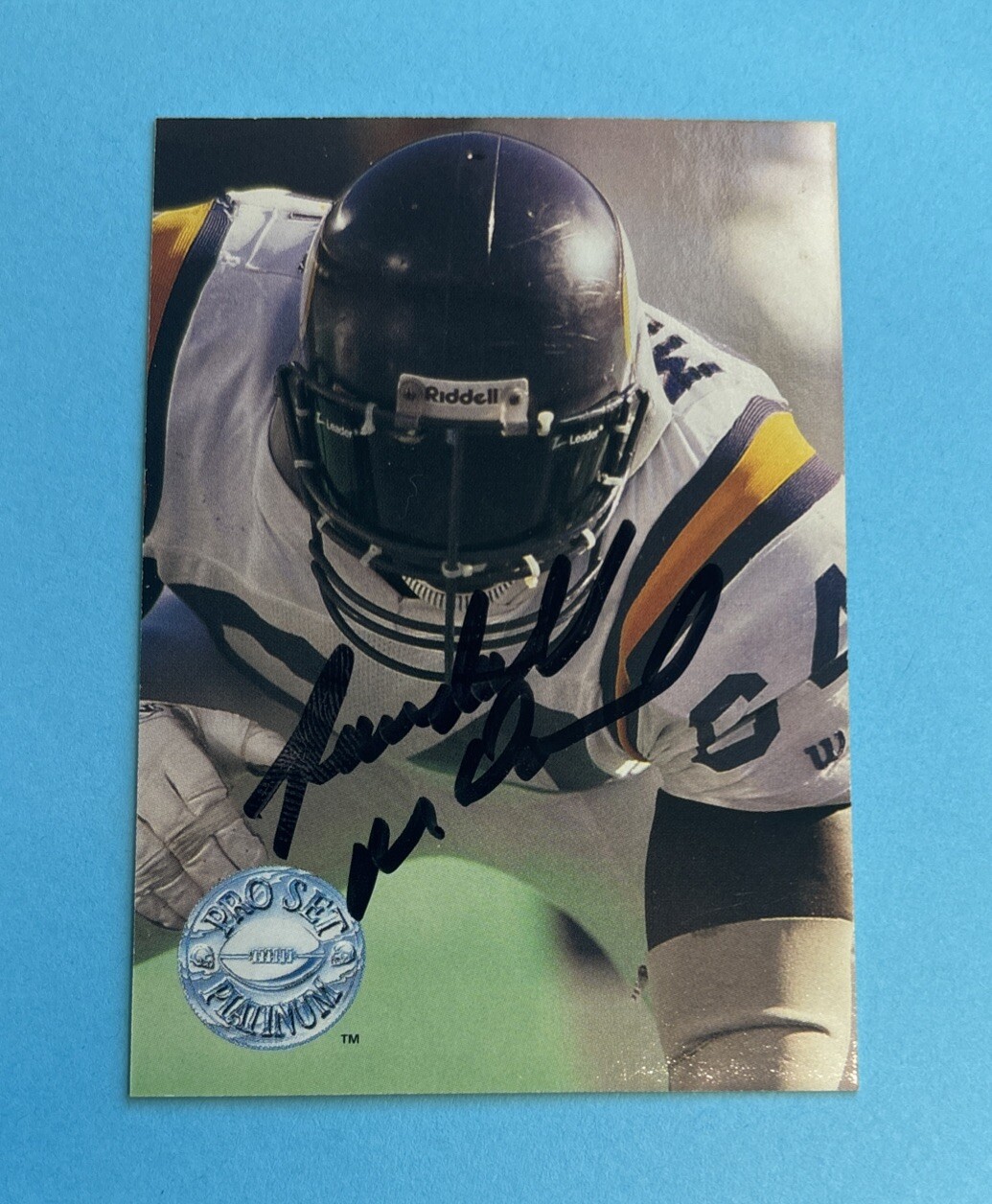 RANDALL McDANIEL Signed Pro Set Hall of Fame Autograph Minn Vikings HOF AUTO