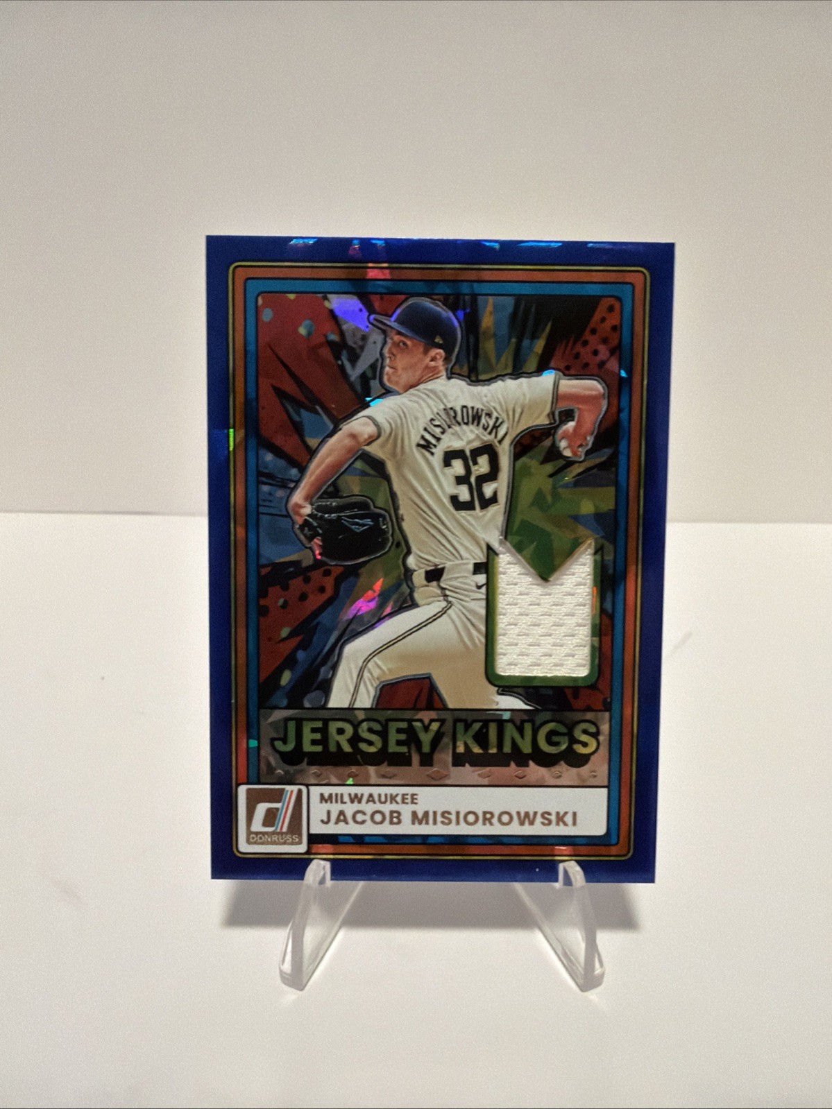 2026 Panini Donruss Baseball Jacob Misiorowski #JK-JM Jersey Kings Blue Ice
