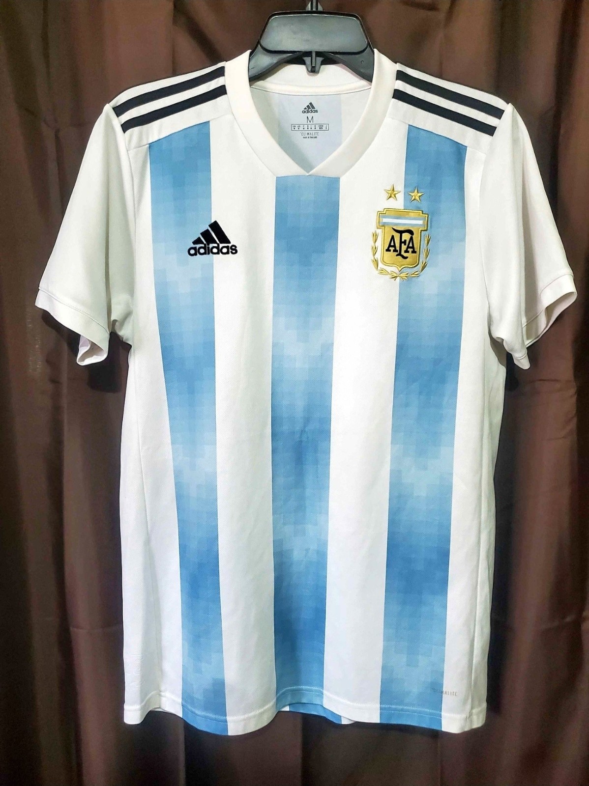 AUTHENTIC 2018 Argentina World Cup Home Jersey Adidas Men’s Size Medium M BQ9324