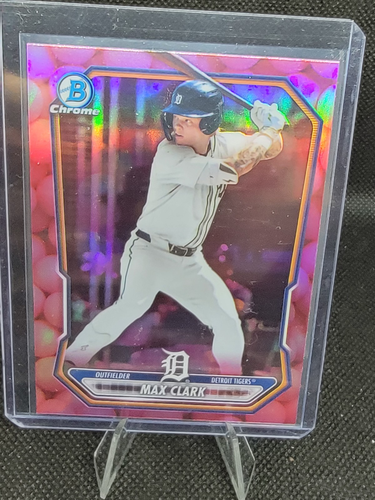 2026 Bowman Chrome Bubble Gum Refractor Max Clark Detroit Tigers BCP-2 (SSP)