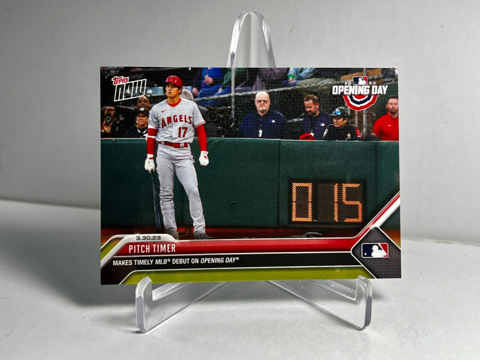 2023 Pitch Timer Makes Debut Shohei Ohtani MLB Topps NOW #13