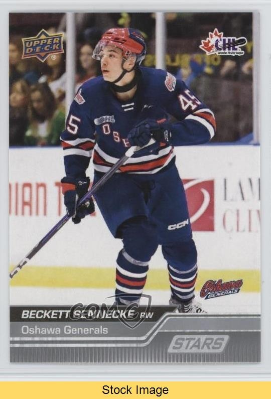 2023-24 Upper Deck CHL Stars Beckett Sennecke #345 READ 3az