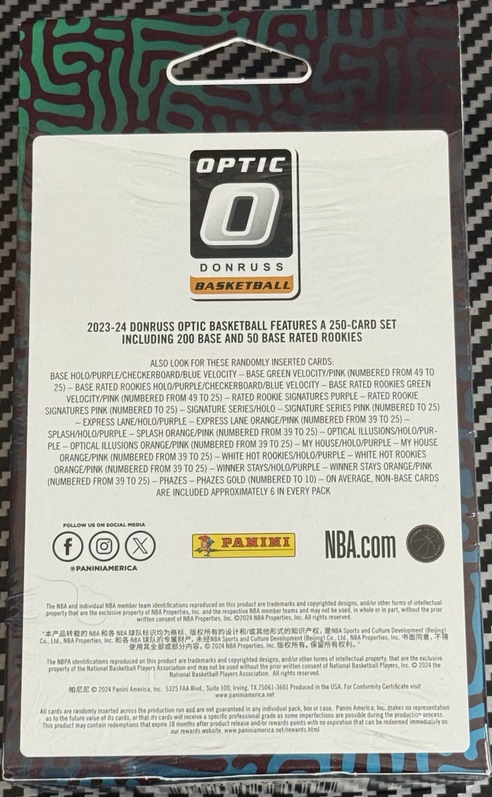 2023-2024 Panini NBA Optic Hanger Box Basketball Trusted Seller! Free Shipping!