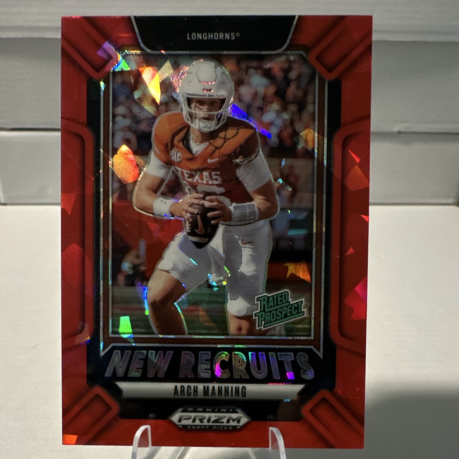 Panini 2025 Prizm Draft Picks New Recruits Insert Arch Manning #22 Longhorns