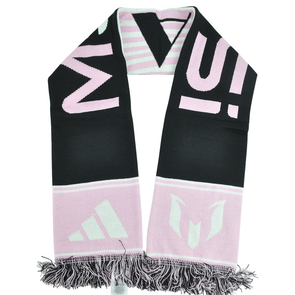 MLS Adidas Inter Miami Lionel Messi JJ4393 Fringe Scarf Winter Fashion Adults
