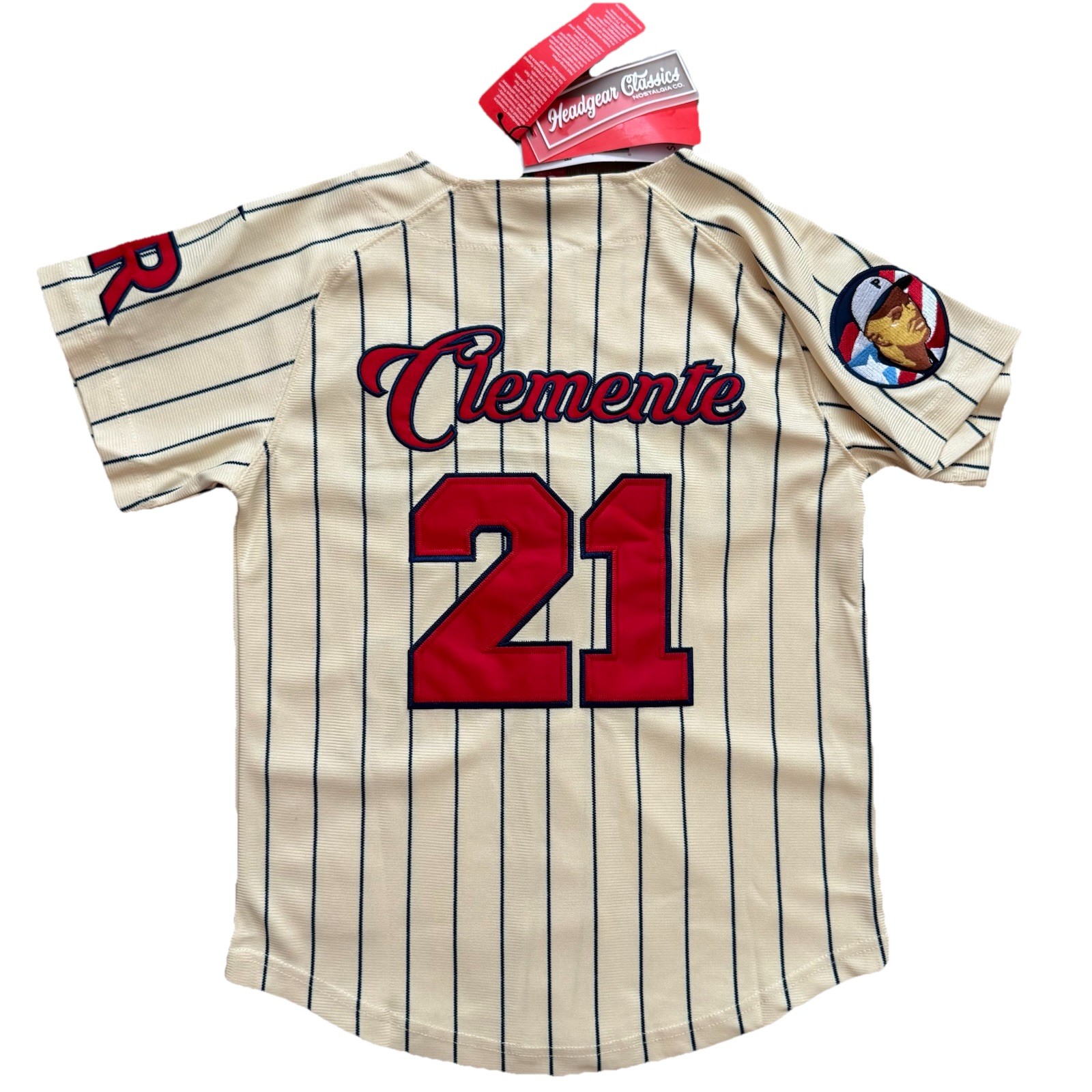 NWT Roberto Clemente Caguas Puerto Rico Headgear Classics Jersey Size S