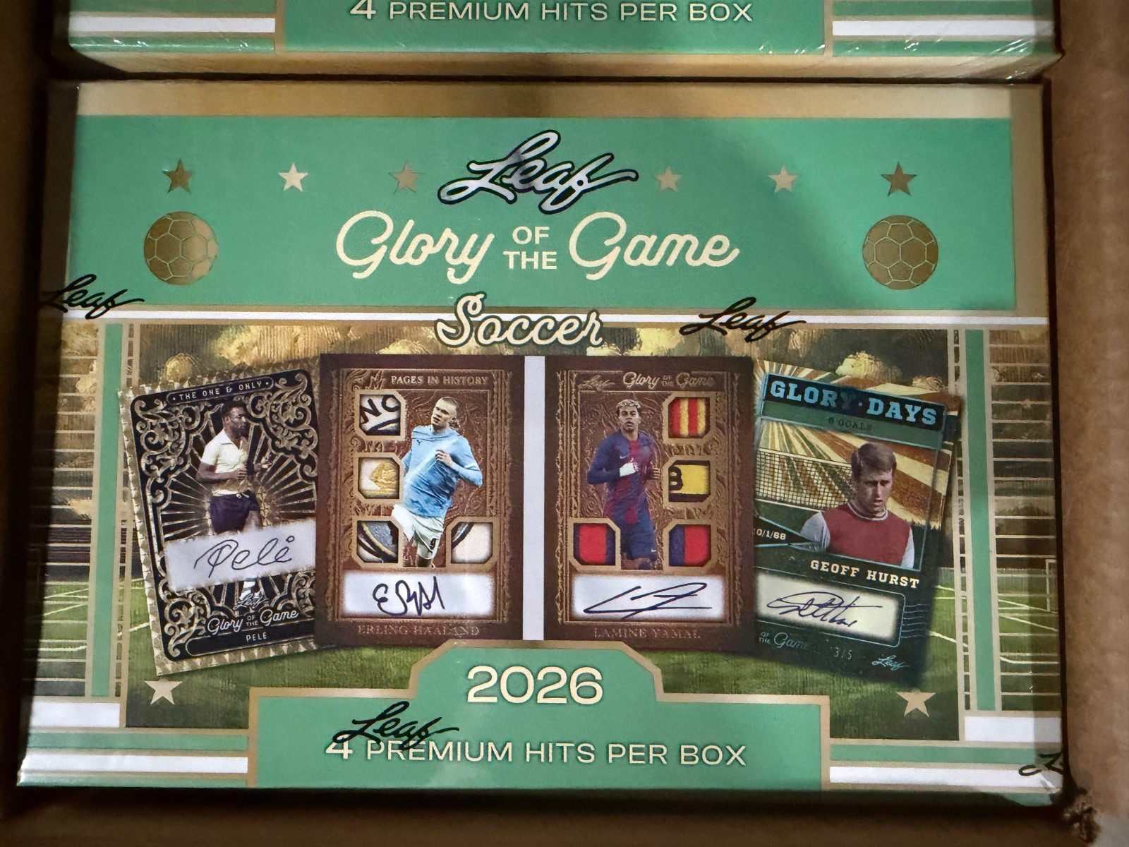 2026 Leaf Glory of the Game Soccer Factory Sealed Hobby Box