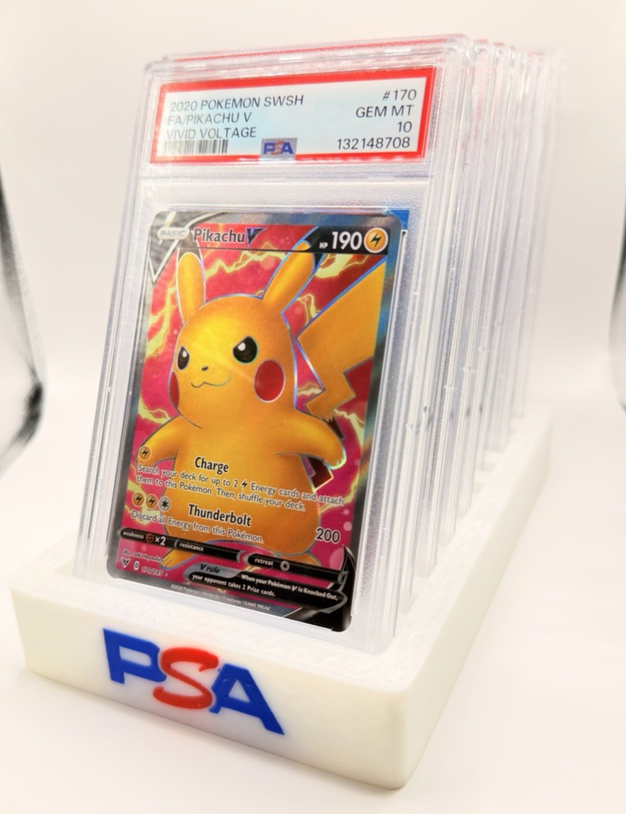 PSA Slab Case Display Holder for Graded Cards Storage Box Holds 10 PSA Slabs