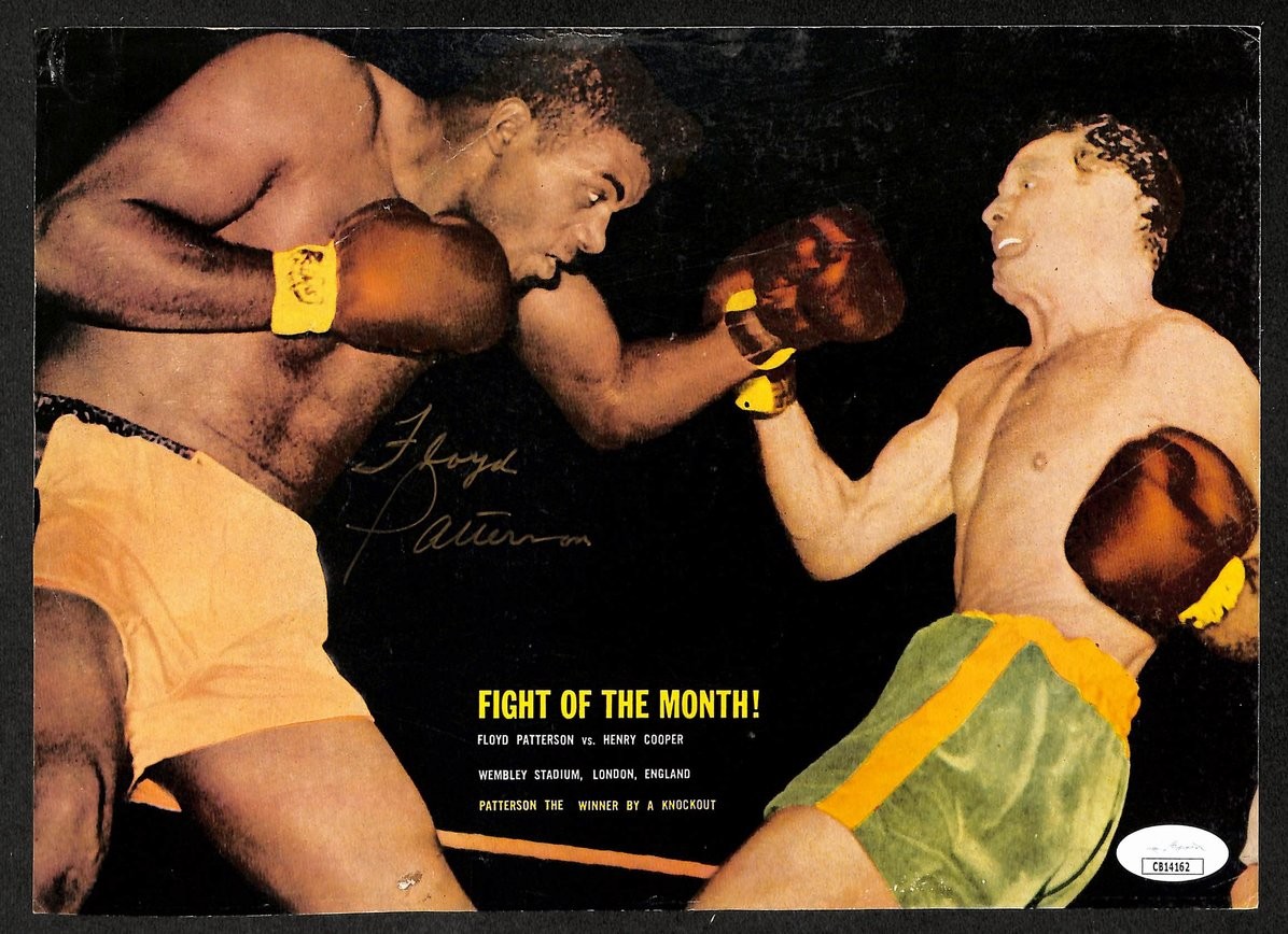 Floyd Patterson Signed/Autographed Color Magazine Page Boxing JSA 210717
