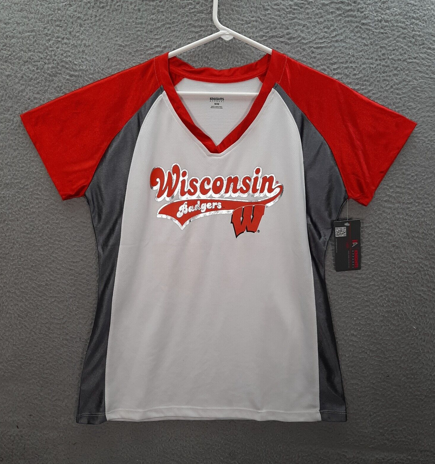 Wisconsin Badgers Shirt Womens Medium Multicolor NCAA College University Sports