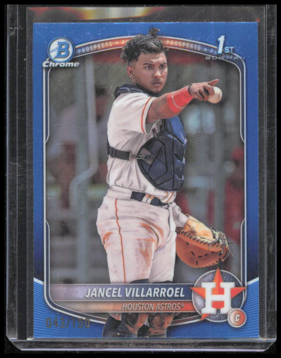 2025 Bowman #BCP-26 Jancel Villarroel Chrome Prospects Blue Refractor #/150