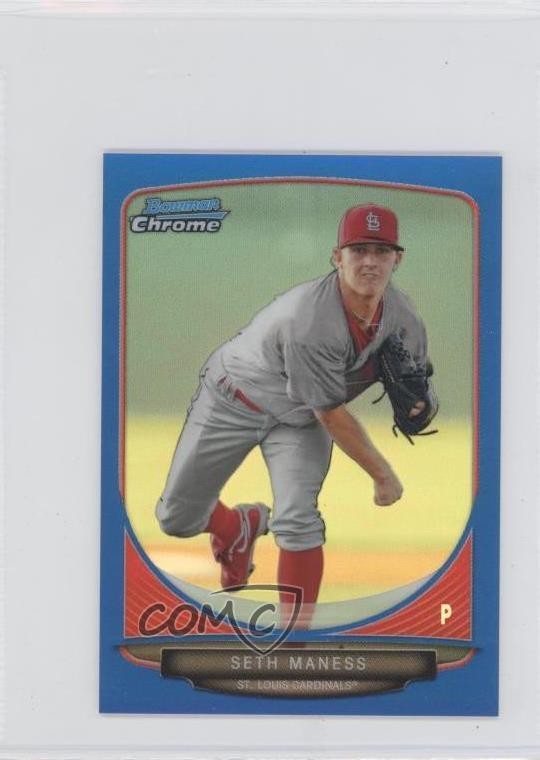 2013 Bowman Chrome Minis Blue Refractor 67/99 Seth Maness #243 1b8
