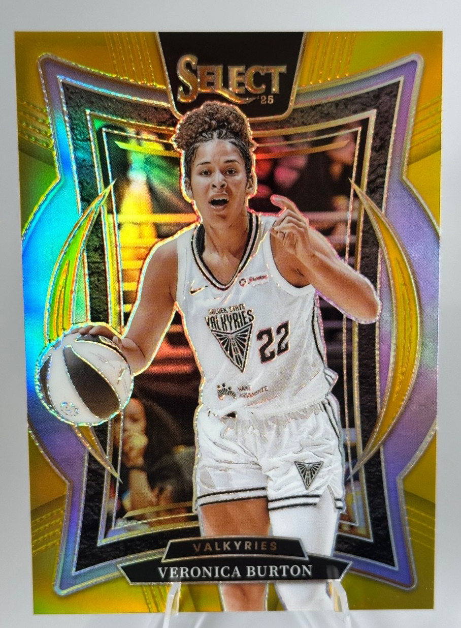 2025 Select WNBA Veronica Burton #90 Gold 01/10 ***FIRST ON PRINT***