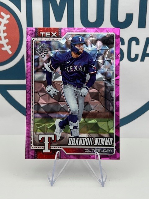 BRANDON NIMMO 2026 Topps Series 2 #470 Pink Diamante Texas Rangers