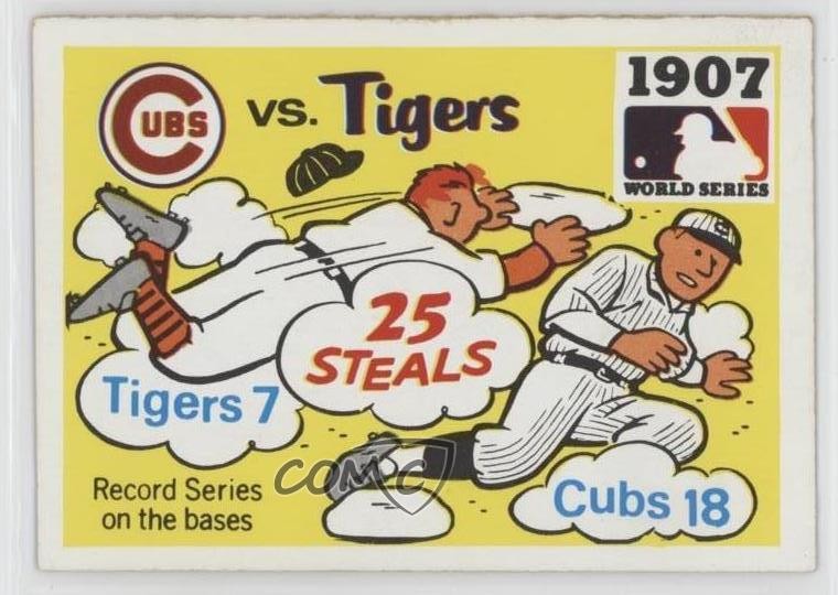 1971 Fleer Laughlin World Series Chicago Cubs Detroit Tigers 1907 vs Team 0z1i